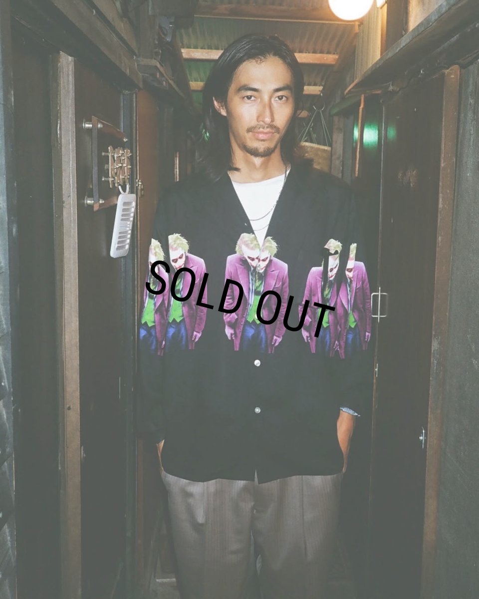 画像2: WACKO MARIA/THE DARK KNIGHT TRILOGY / HAWAIIAN SHIRT（BLACK）［ハワイアンシャツ-25秋冬］ (2)