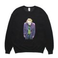 WACKO MARIA/THE DARK KNIGHT TRILOGY / SWEAT SHIRT（BLACK）［クルーネックスウェット-25秋冬］