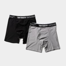 画像1: TIGHTBOOTH/DRY BOXER BRIEF（Black/Grey）［ドライボクサーブリーフ2枚入り-25春夏］ (1)