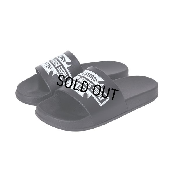 画像1: PORKCHOP/BAR&SHIELD SANDALS（BLACK）［サンダル-25春夏］
