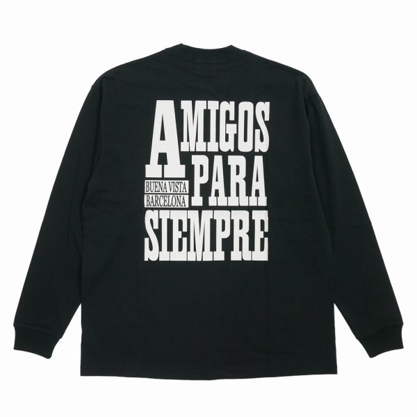 画像1: BUENA VISTA/AMIGOS L/S（BLACK）［プリント長袖T-25秋冬］