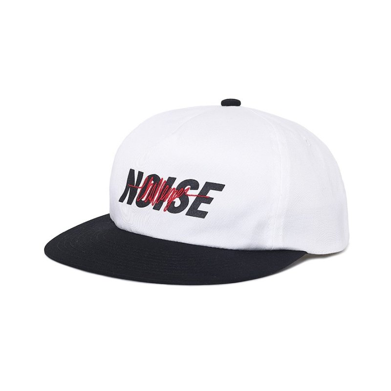 画像1: CHALLENGER/NOISE CAP（OFF WHITE/BLACK）［ノイズキャップ-25秋冬］