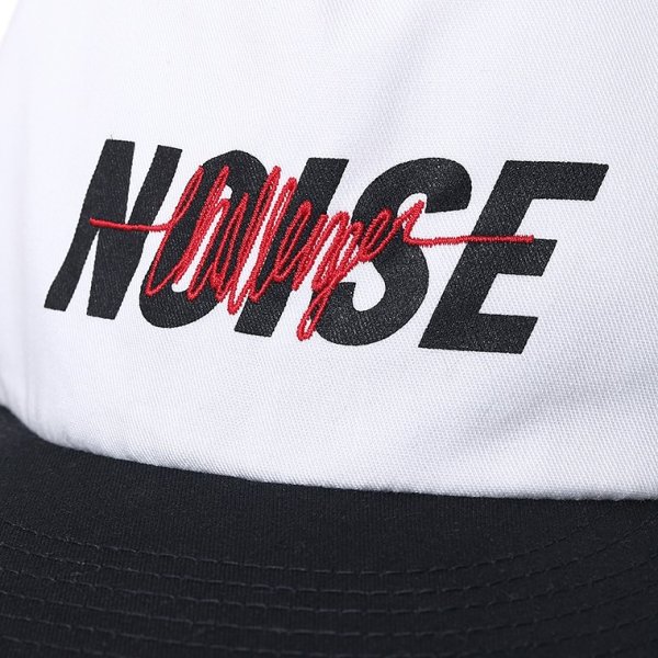 画像2: CHALLENGER/NOISE CAP（OFF WHITE/BLACK）［ノイズキャップ-25秋冬］