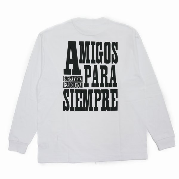 画像1: BUENA VISTA/AMIGOS L/S（WHITE）［プリント長袖T-25秋冬］