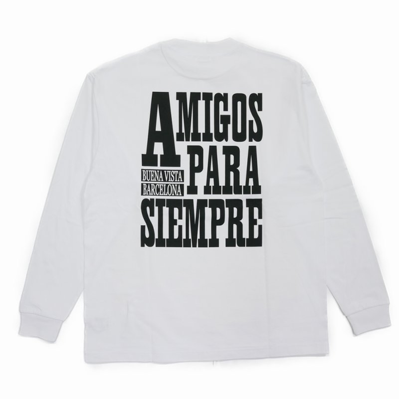 画像2: BUENA VISTA/Amigos L/S（WHITE）［プリント長袖T-25秋冬］