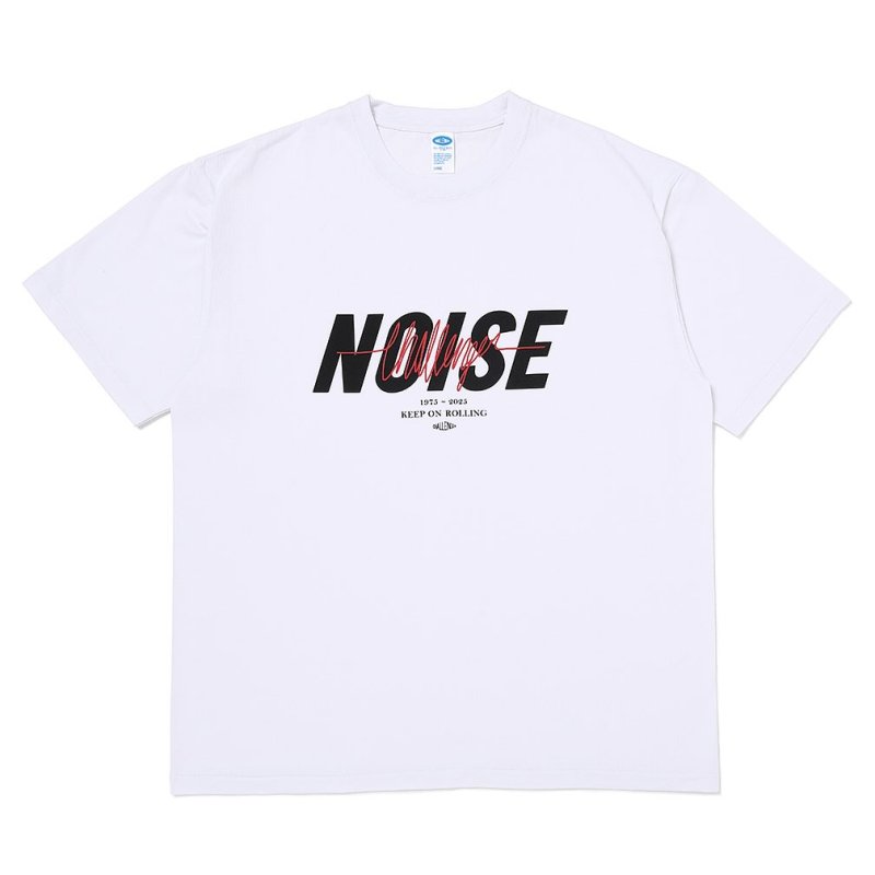 画像1: CHALLENGER/S/S NOISE TEE（WHITE）［ノイズT-25秋冬］