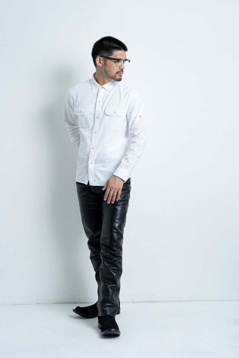 画像2: RATS/OX B.D SHIRT（WHITE）［オックスフォードB.Dシャツ-25春夏］ (2)
