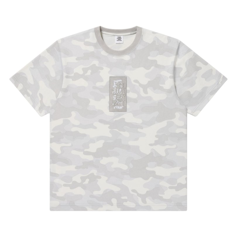 画像1: BlackEyePatch/HWC LABEL EMBROIDERED TEE（WHITE CAMO）