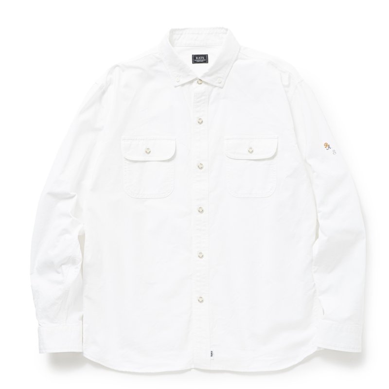 画像1: RATS/OX B.D SHIRT（WHITE）［オックスフォードB.Dシャツ-25春夏］