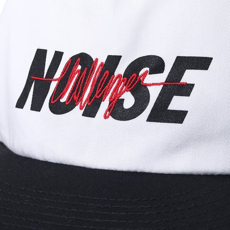 画像3: CHALLENGER/NOISE CAP（OFF WHITE/BLACK）［ノイズキャップ-25秋冬］