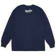 画像2: PORKCHOP/SLOGAN L/S TEE（NAVY）［スローガン長袖T-25秋冬］ (2)