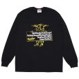 画像1: PORKCHOP/SLOGAN L/S TEE（BLACK）［スローガン長袖T-25秋冬］ (1)