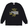 PORKCHOP/SLOGAN L/S TEE（BLACK）［スローガン長袖T-25秋冬］