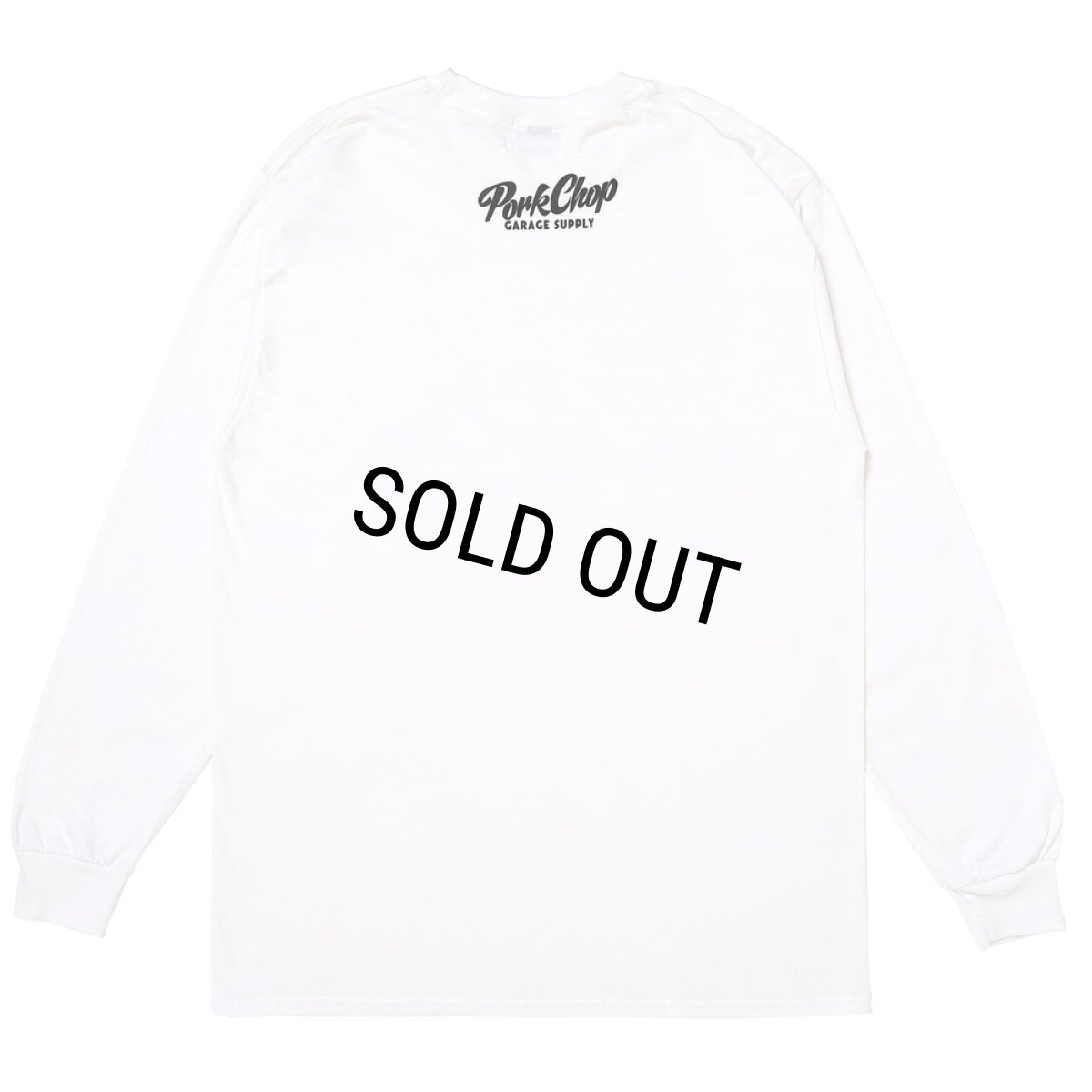 画像2: PORKCHOP/SLOGAN L/S TEE（WHITE）［スローガン長袖T-25秋冬］ (2)