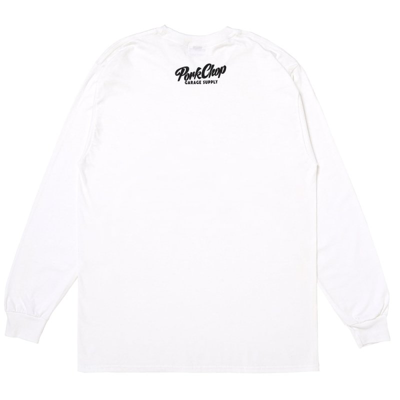 画像2: PORKCHOP/SLOGAN L/S TEE（WHITE）［スローガン長袖T-25秋冬］