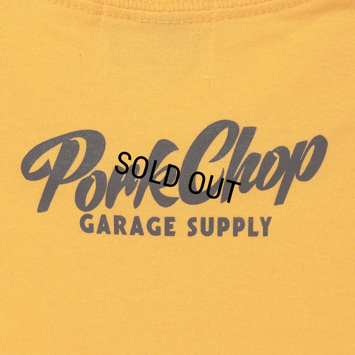 画像4: PORKCHOP/SLOGAN L/S TEE（GOLD）［スローガン長袖T-25秋冬］ (4)