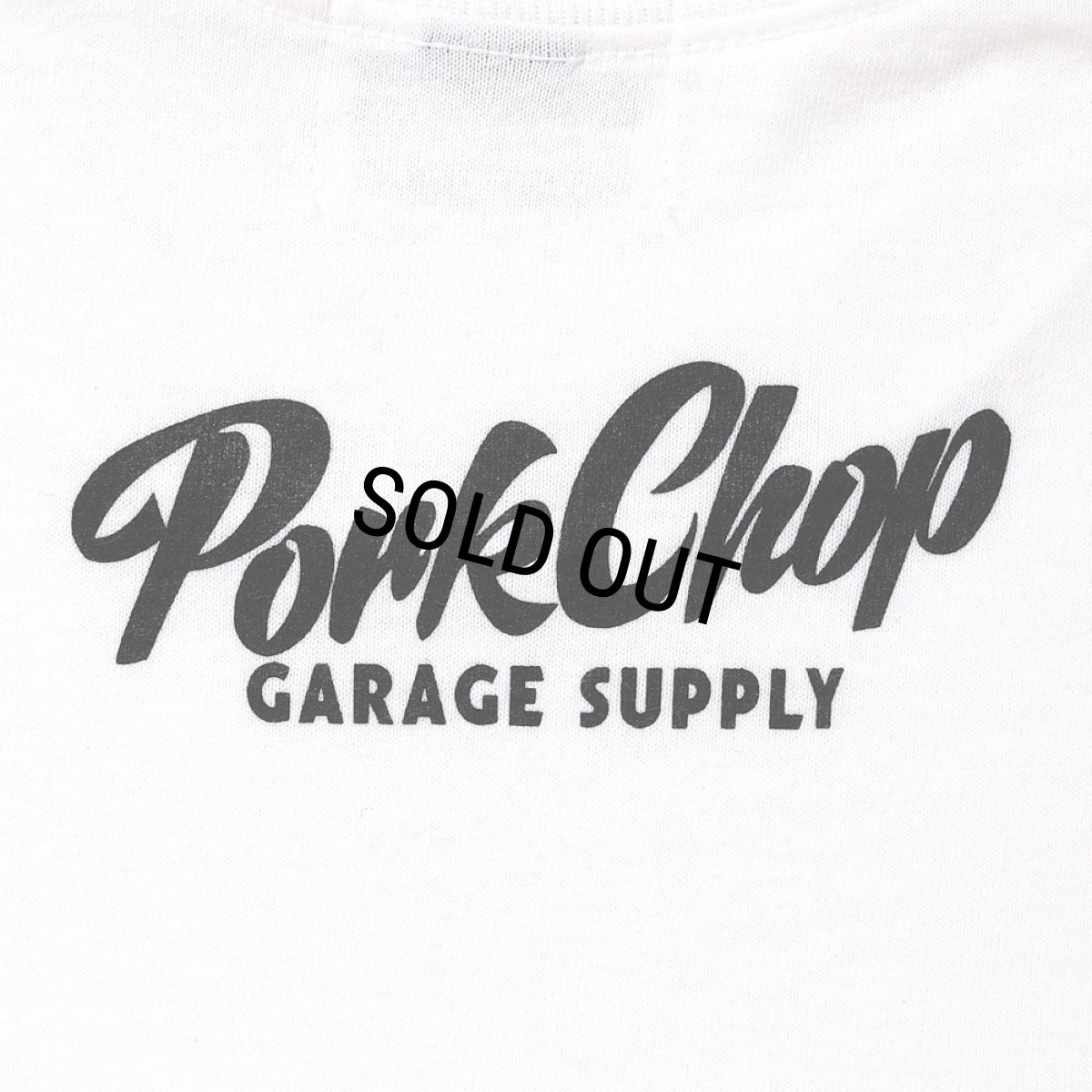 画像4: PORKCHOP/SLOGAN L/S TEE（WHITE）［スローガン長袖T-25秋冬］ (4)