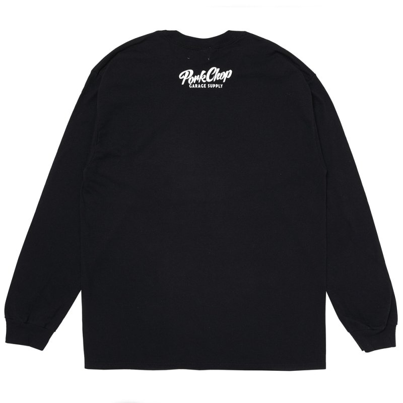 画像2: PORKCHOP/SLOGAN L/S TEE（BLACK）［スローガン長袖T-25秋冬］