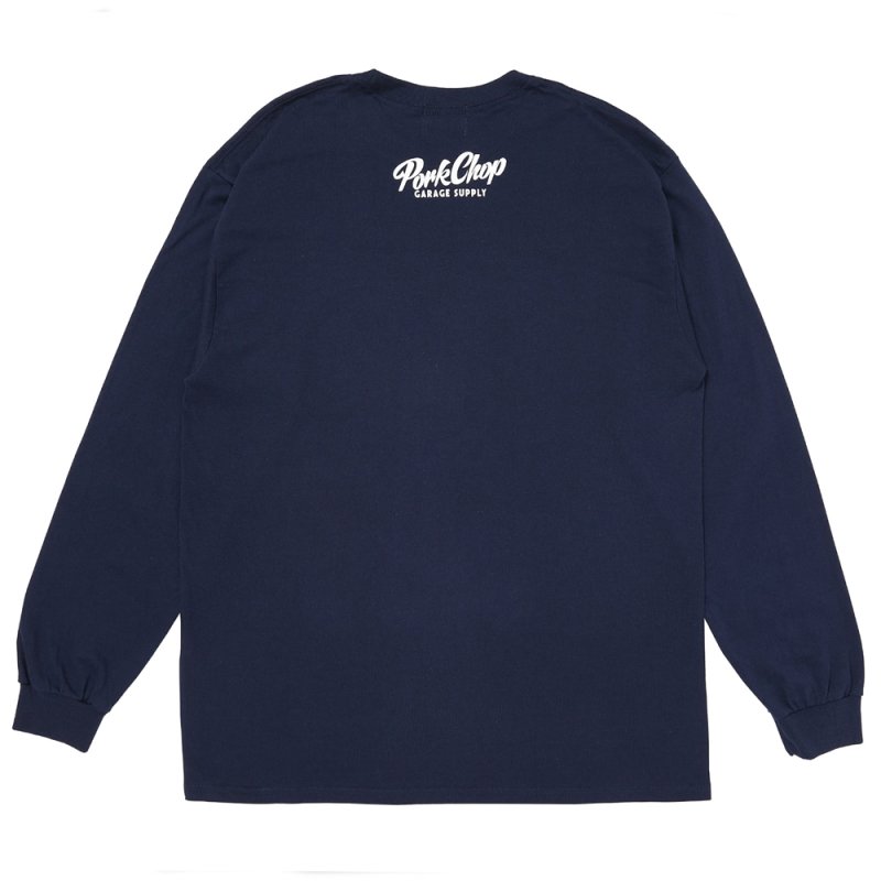 画像2: PORKCHOP/SLOGAN L/S TEE（NAVY）［スローガン長袖T-25秋冬］