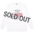 PORKCHOP/SLOGAN L/S TEE（WHITE）［スローガン長袖T-25秋冬］