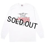 PORKCHOP/SLOGAN L/S TEE（WHITE）［スローガン長袖T-25秋冬］