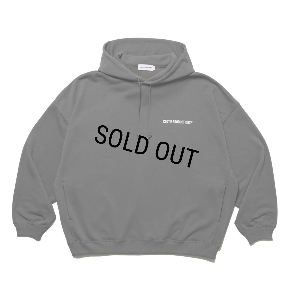 画像1: COOTIE PRODUCTIONS/Dry Tech Oversized Sweat Hoodie（Gray）［ドライテックスウェットフーディー-25秋冬］ (1)