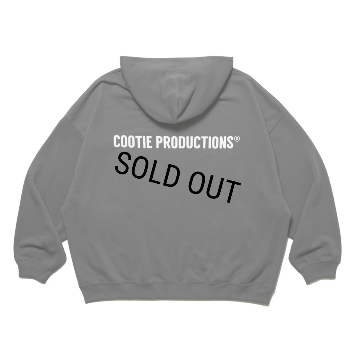 画像2: COOTIE PRODUCTIONS/Dry Tech Oversized Sweat Hoodie（Gray）［ドライテックスウェットフーディー-25秋冬］ (2)