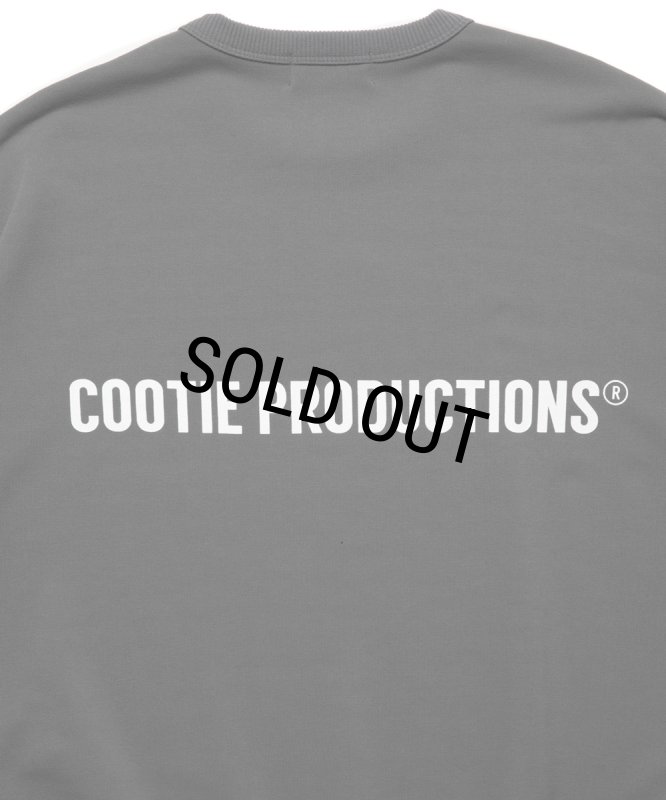 COOTIE PRODUCTIONS/Dry Tech Oversized Sweat Crew（Gray）［ドライ