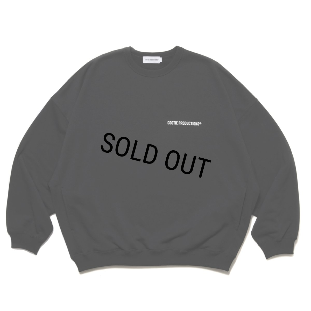 画像1: COOTIE PRODUCTIONS/Dry Tech Oversized Sweat Crew（Black）［ドライテックスウェットクルー-25秋冬］ (1)