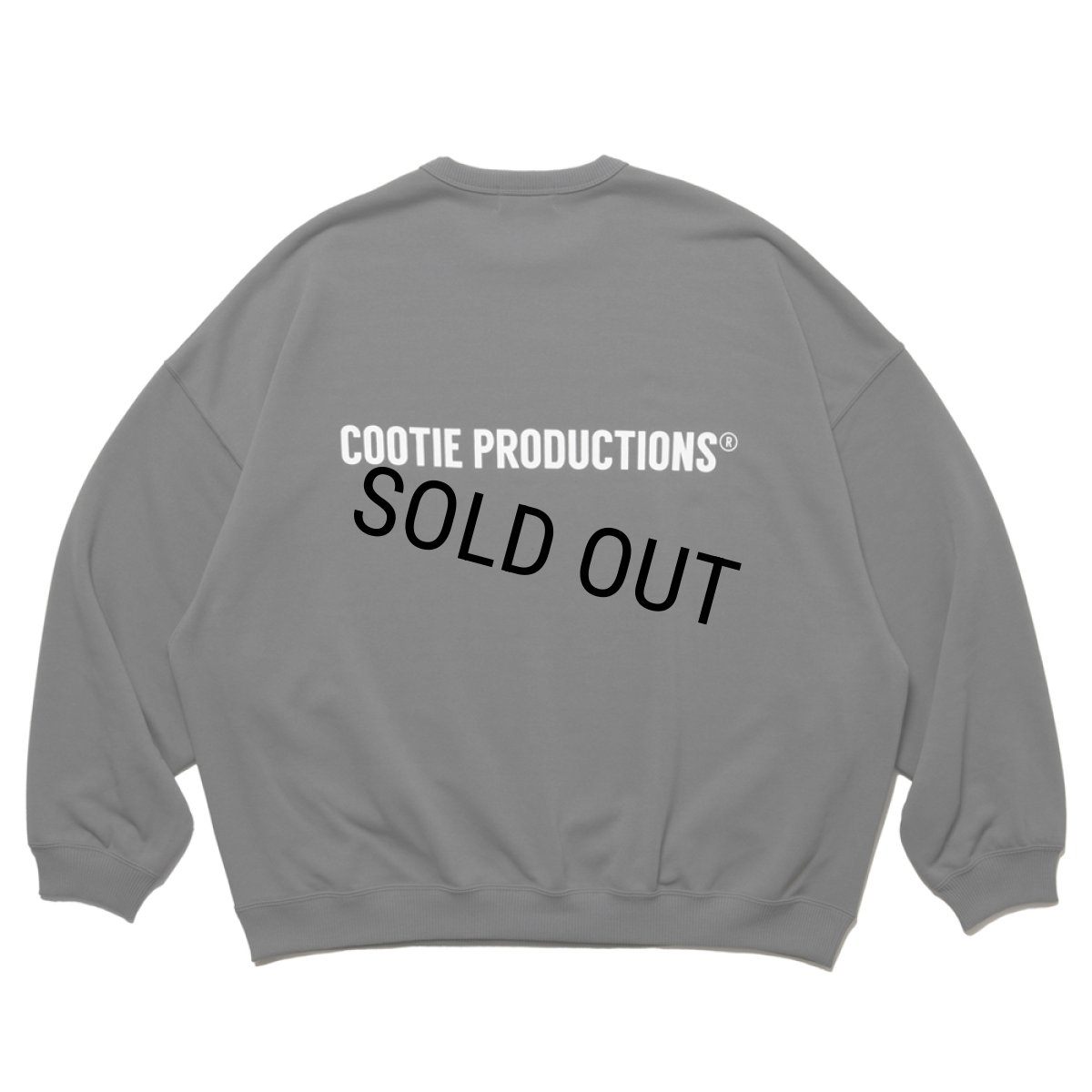 画像2: COOTIE PRODUCTIONS/Dry Tech Oversized Sweat Crew（Gray）［ドライテックスウェットクルー-25秋冬］ (2)