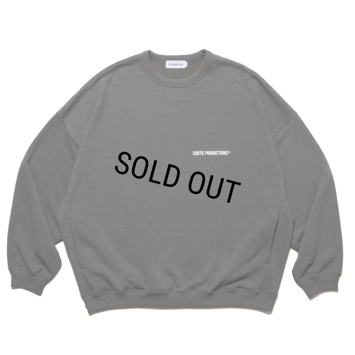 画像1: COOTIE PRODUCTIONS/Dry Tech Oversized Sweat Crew（Gray）［ドライテックスウェットクルー-25秋冬］ (1)