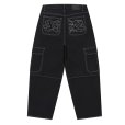 画像2: BlackEyePatch/URBAN ARROWS BAGGY CARGO PANTS（BLACK） (2)