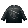 画像1: DAIRIKU/"TATTOO" Swithing Tee（Black）［タトゥースイッチング長袖T-25秋冬］ (1)