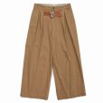 画像1: DAIRIKU/"D" Buckle Super Wide Chino Pants（Beige）［Dバックルスーパーワイドチノパン-25秋冬］ (1)