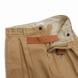 画像4: DAIRIKU/"D" Buckle Super Wide Chino Pants（Beige）［Dバックルスーパーワイドチノパン-25秋冬］