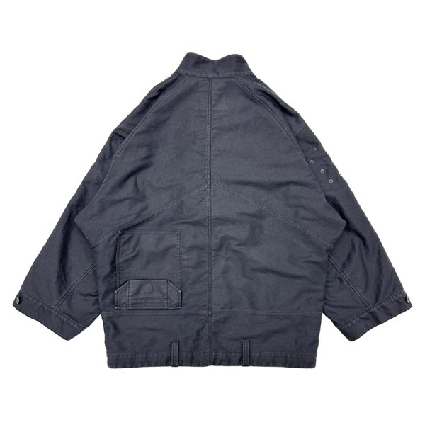 画像2: DAIRIKU/"Inception" Big-Sleeve Mole Skin JKT（Black）［ビッグスリーブモールスキンJKT-25秋冬］