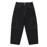 BlackEyePatch/URBAN ARROWS BAGGY CARGO PANTS（BLACK）