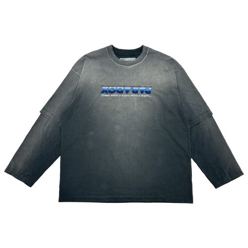 他の写真1: DAIRIKU/"PARADOX" Emboidery Swithing Tee（Black）［刺繍スイッチング長袖T-25秋冬］