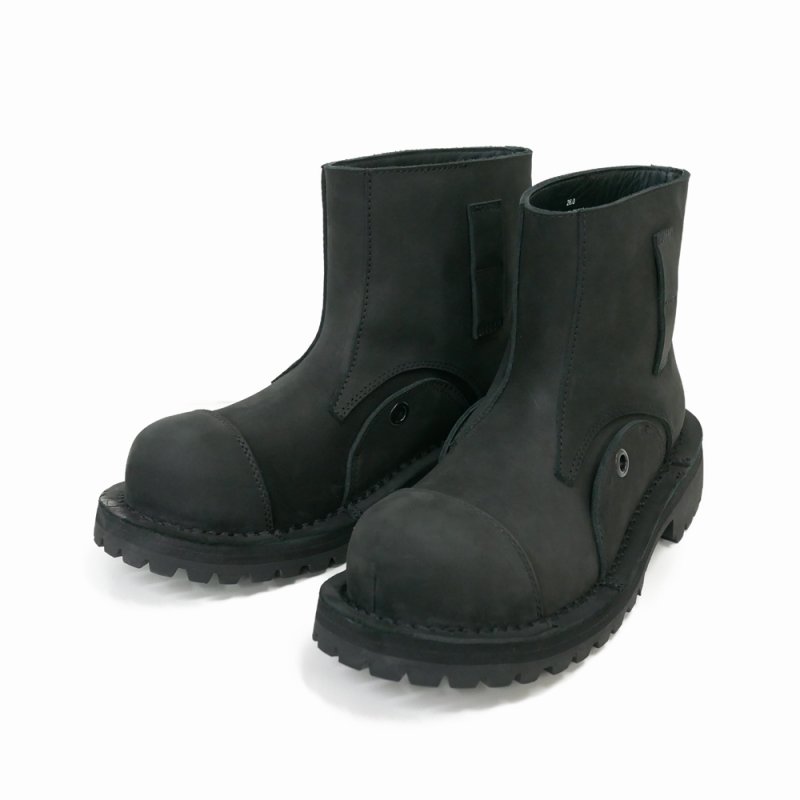 画像1: DAIRIKU/"Bruce" Suede Big Boots（Black）［スウェードビッグブーツ-25秋冬］