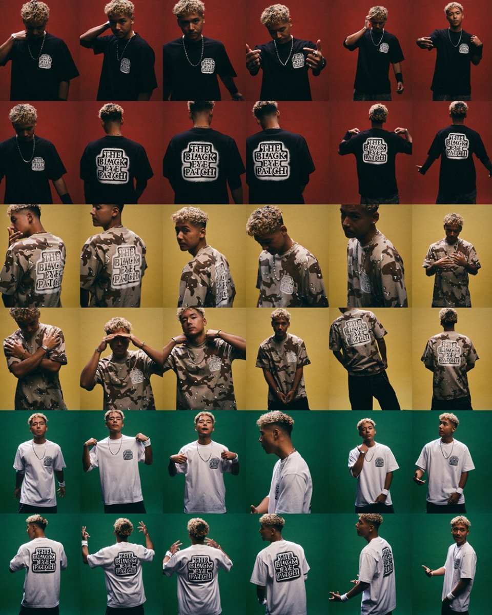 画像4: BlackEyePatch/SPRAYED OG LABEL TEE（BLACK） (4)