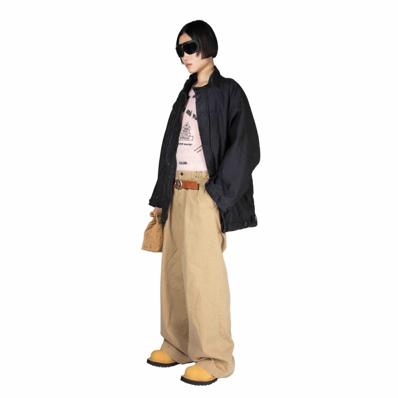 画像3: DAIRIKU/"Inception" Big-Sleeve Mole Skin JKT（Black）［ビッグスリーブモールスキンJKT-25秋冬］