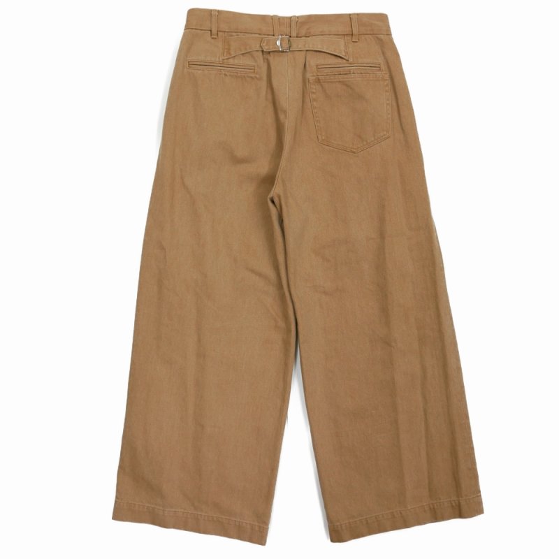 画像2: DAIRIKU/"D" Buckle Super Wide Chino Pants（Beige）［Dバックルスーパーワイドチノパン-25秋冬］