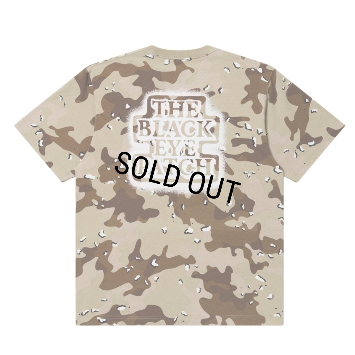 画像1: BlackEyePatch/SPRAYED OG LABEL TEE（DESERT CAMO） (1)