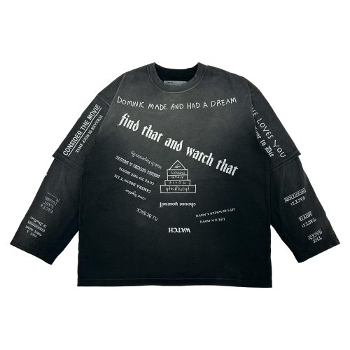 他の写真1: DAIRIKU/"TATTOO" Swithing Tee（Black）［タトゥースイッチング長袖T-25秋冬］