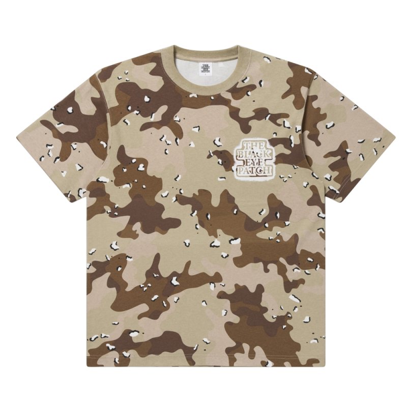 画像1: BlackEyePatch/SPRAYED OG LABEL TEE（DESERT CAMO）