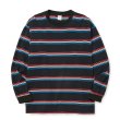 CALEE/HARLEY BORDER L/S CS（BLACK）［ハーレーボーダー長袖T-25秋冬