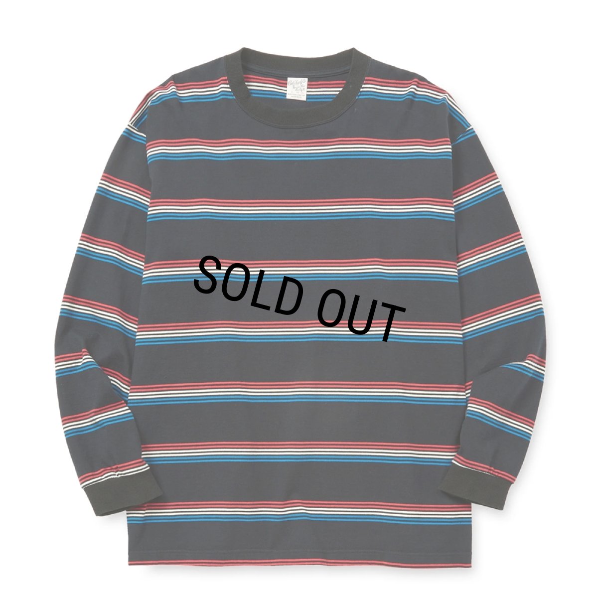 画像1: CALEE/HARLEY BORDER L/S CS（BLACK）［ハーレーボーダー長袖T-25秋冬］ (1)