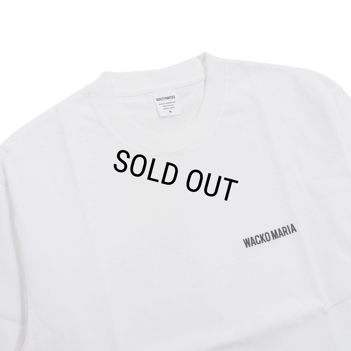 画像2: WACKO MARIA/WASHED HEAVY WEIGHT T-SHIRT（WHITE）［刺繍T-25秋冬］ (2)