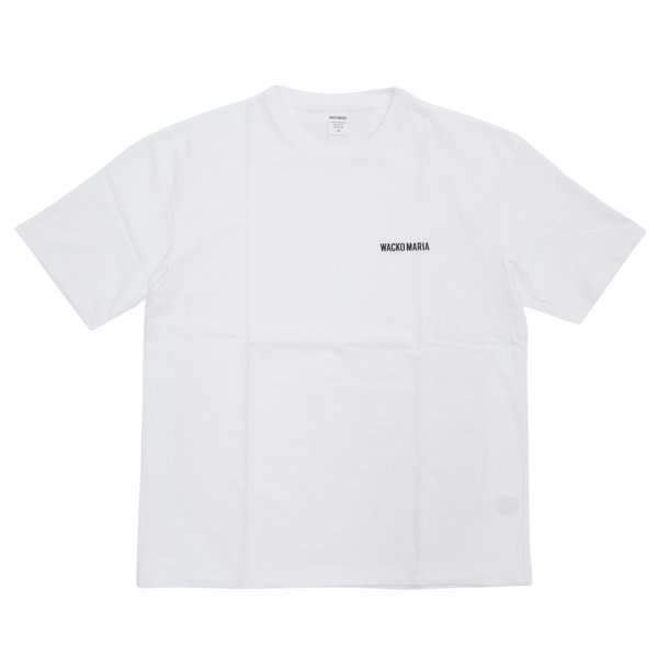 画像1: WACKO MARIA/WASHED HEAVY WEIGHT T-SHIRT（WHITE）［刺繍T-25秋冬］