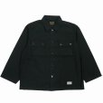 画像1: WACKO MARIA/ARMY SHIRT（BLACK）［アーミーシャツ-25秋冬］ (1)
